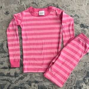 Hanna Andersson Pink Striped Kids Pajamas